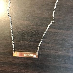 Made by Mary Gold bar Mom necklace